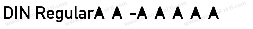 DIN Regular字体字体转换